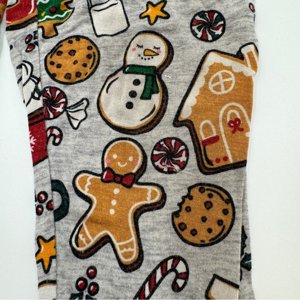 Little Sleepies Christmas Pajama Set Kids Size 5/6 Long Sleeve Matching Set Holi - Picture 8 of 10